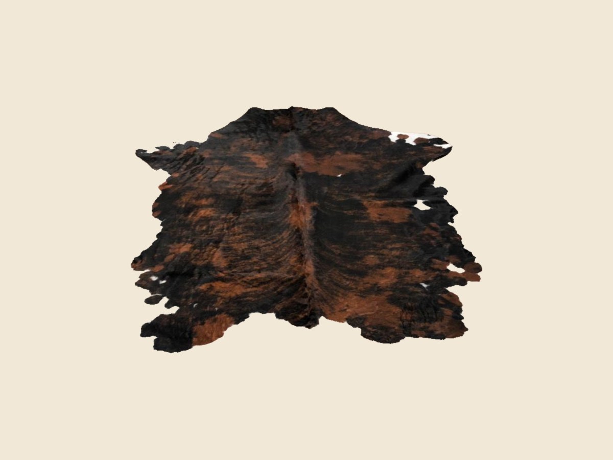 Brindle cowhide rug