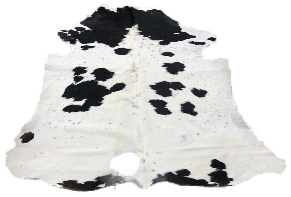 Black & White Spotted cowhide — exact hide No. 11