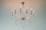 Clear crystal chandelier