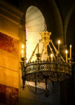 Ornate golden chandelier