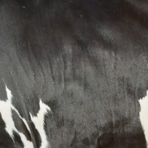 Salt and pepper cowhide detail