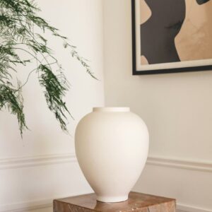 White ceramic vase