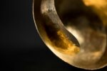 Hammered brass bowl